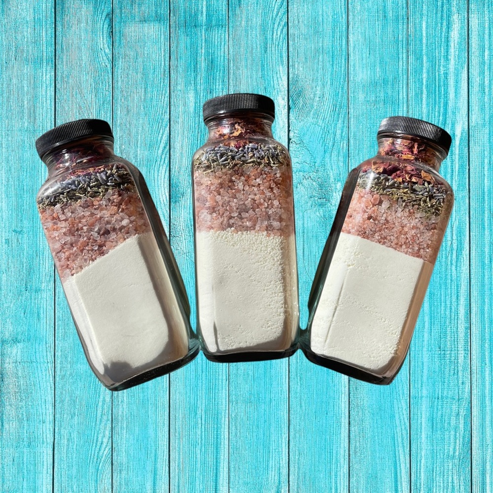 New Herbal Milk Bath Soak Bottle Spa Gift
